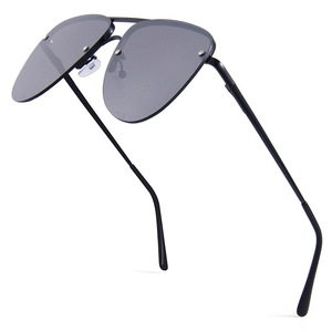 Lunettes de soleil aviateur Conchen pour homme, monture métallique, verres PC, protection UV400, pour la conduite, la pêche, les sorties, protection solaire, noir - Product Image 5