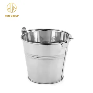 Wholesale French Fries Fried Chicken Metal Snack Bucket With Handle