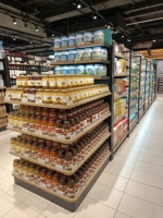Étagères de supermarché, système d'étagères gondoles de haute qualité, rayonnages de présentation simple et double face