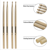 Baguettes de batterie en hickory sur mesure en gros 5A/7A