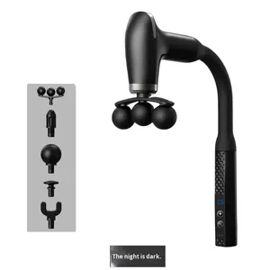 Pistola de Masaje Eléctrica de Cuerpo Completo <span class=keywords><strong>2026</strong></span>, Masajeador de Percusión Manual con Mango Extendido, 5 Cabezales, 9 Modos, Recargable para Hombros - Product Image 1