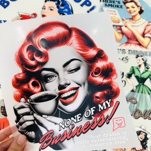 Meilleures ventes : Feuilles DTF tendance, vinyle à chaud pour impression textile, motifs de <span class=keywords><strong>transfert</strong></span> thermique prêts à poser, autocollants thermocollants - Product Image 1