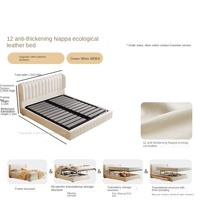 Lit King Size avec un Sens de la Sophistication, Luxe Léger et Simplicité, Lit Double