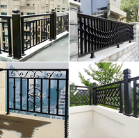 Rampe de balcon en alliage d'aluminium pour la sécurité des villas, clôture de jardin, usage rural, escalier