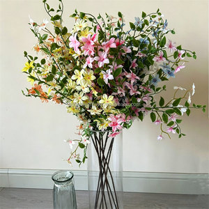 L-071 Orquídea Jazmín <span class=keywords><strong>Artificial</strong></span> Realista Hecha a Mano, Color Blanco y Naranja, Murraya <span class=keywords><strong>Paniculata</strong></span> Falsa para Centros de Mesa de Boda, Graduación, Venta al por Mayor - Product Image 2