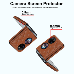 Durable Stitch Diamond PU Funda de teléfono de cuero para <span class=keywords><strong>Huawei</strong></span> <span class=keywords><strong>Pocket</strong></span> 2 <span class=keywords><strong>P50</strong></span> <span class=keywords><strong>Pocket</strong></span> Funda trasera de teléfono plegable para <span class=keywords><strong>Huawei</strong></span> <span class=keywords><strong>Mate</strong></span> X3/X5 - Product Image 6