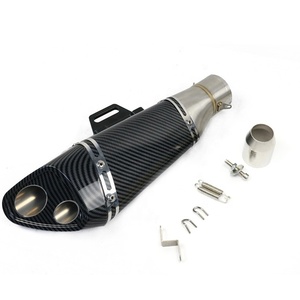 Silencieux d'échappement de moto en Fiber de carbone pour Nmax FZ1 R6 R15 R3 <span class=keywords><strong>ZX6R</strong></span> ZX10 Z900 CBR1000 GSXR1000 PCX125 PCX150 - Product Image 1
