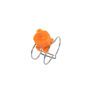 समायोज्य गेंद क्लैंप प्लास्टिक नोजल, एकल क्लैंप पाइप क्लिप-आईलेट स्प्रे नोजल, फ्लैट फैन/फुल कंपेलिप-आईलेट नोजल - Product Image 5