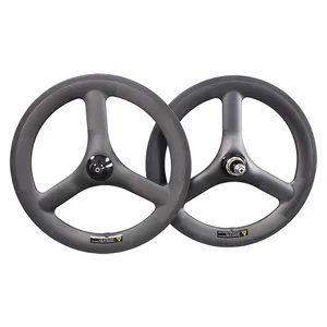 2020 Icanbikes Terbaru 16 Inch Carbon Bmx Roda 3 Jari-jari untuk Sepeda Lipat Fnhon Gust/Brompton/Birdy Sepeda