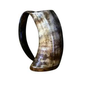 Tasse en corne de buffle de la meilleure qualité, nouvelle sortie, mug en corne viking, tankard d'Inde, logo gravé personnalisable pour un usage domestique - Product Image 4