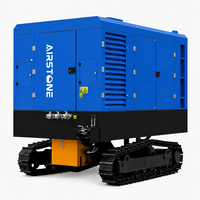 Compresseur d'air rotatif à vis portable haute pression diesel Airstone 175-1000CFM 18 bars 6 cylindres robuste pour l'exploitation minière et la construction