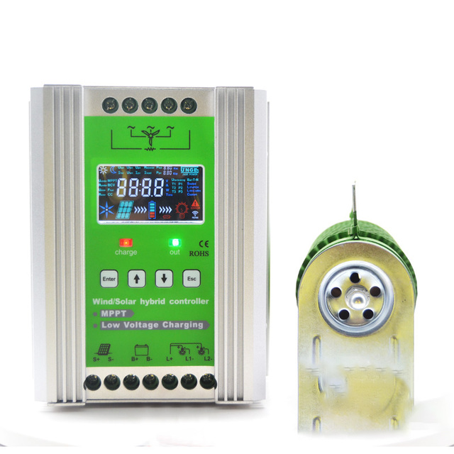 RY Brand Wind Solar MPPT Hybrid Charge Controller 800W 24V CE ROHS ISO TUV Certified