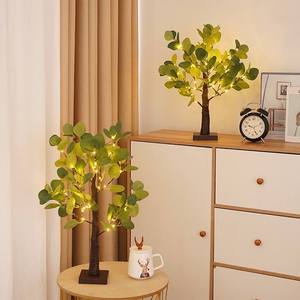 WINNER Guirlande lumineuse solaire LED en forme d'arbre de ficus, style conte de fées, blanc chaud 2700K, 5m, pour décoration intérieure - Product Image 1