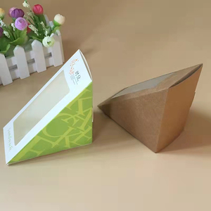 صندوق ساندويتش ورقي صديق للبيئة بنافذة وشعار مخصص للإفطار والسندويشات بالجملة - Product Image 5