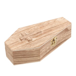 Casa colonica in legno Pet frassino scatola di Halloween scatola di legno retrò scatola di immagazzinaggio per Pet Memorial Keepsake - Product Image 1