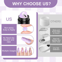 Kit de Gel de Construction pour Ongles en Gros, Non Collant, Façonnable à la Main, Durcissement UV, Gel Sculptant, Emballage en Pot