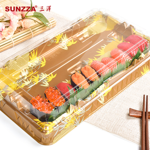 Sunzza gói lớn takeout Togo dùng một lần Sashimi khay Antifog nắp nhựa bao bì thực phẩm container cho Sushi - Product Image 1