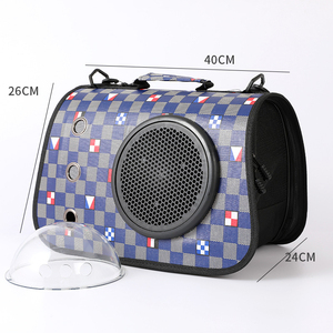 Bolsa de Transporte para Mascotas, Tipo Bandolera, Plegable, de PU de Lujo, con Cierre, para Perros y Gatos - Product Image 4