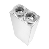 Dispenser Gelas Kertas Stainless Steel Perak T2G Komersial Model 01 Desain Baru Tempat Gelas Kopi Persegi Panjang untuk Bar Restoran Luar Ruangan