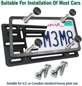 Support universel de <span class=keywords><strong>plaque</strong></span> d'<span class=keywords><strong>immatriculation</strong></span> avant, support de <span class=keywords><strong>plaque</strong></span> d'<span class=keywords><strong>immatriculation</strong></span> pour pare-choc avant - Product Image 6