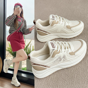 Baskets plateforme sportives coréennes tendance pour femmes, respirantes, antidérapantes, avec amorti et semelles résistantes, pour la vie urbaine printemps-été - Product Image 4