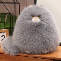 Boneka Kucing Gemuk Isi Kapas PP Super Lembut 30cm, Mainan Penghibur, Hadiah Ulang Tahun & Pasangan, Hadiah Mesin Cakar