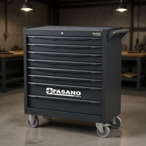 Fasano Tools 7 Drawer Rolling Tool Cabinet Steel Heavy Duty <b>Workshop</b> <b>Storage</b> Cart - Product Image 3