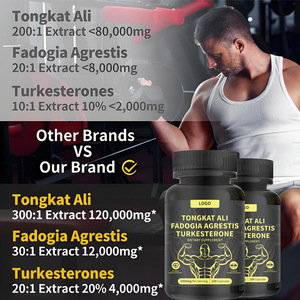 プライベートブランド エナジーブースター トンカットアリ カプセル 男性用サプリメント スポーツ栄養 - Product Image 4