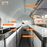 Remorque alimentaire mobile de haute qualité en acier inoxydable, chariot de vente ambulant entièrement équipé, camion de restauration