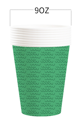 Vaso de papel de 9 oz * 8 unidades