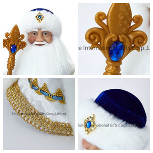 Nueva Decoración Navideña 2026, 30cm 40cm 50cm, Papá Noel Musical, Ded Moroz, Snegurochka, Decoración Rusa, Regalos Eléctricos - Product Image 4