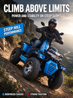 Scooter électrique tout-terrain 12000W, 4 roues, ATV électrique, quad pour la plage, la montagne et l'escalade