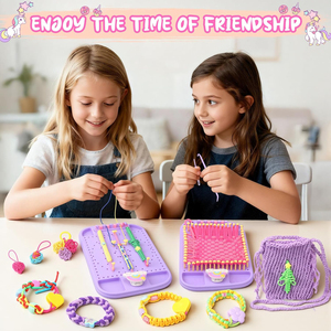 Kids Friendship Bracelet Making Kit DIY Weaving <strong>Loom</strong> Colorful Ropes Bands &amp; <strong>Beads</strong> Creative Arts and Crafts Gift Toys <strong>for</strong> Girls - Product Image 3