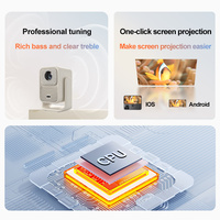 Mini Proyector LCD Portátil B19, Totalmente Sellado, Enfoque Automático, Full HD 1080P, Compatible con 4K, WIFI, Android 12