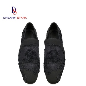 Chaussures habillées formelles de luxe pour hommes, faites à la main en Italie, en tissu à motifs peints à la main, de haute qualité, vintage, confortables, à enfiler, sur mesure - Product Image 3