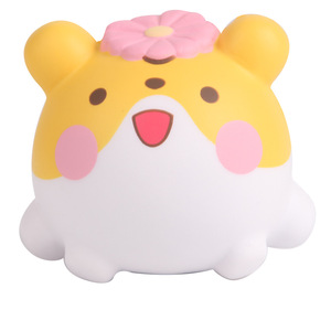 Cute Fat Mouse With Flower <b>Squishy</b> TPE Fidget Toy For Kids Unisex Gift - Product Image 1