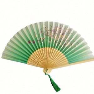 High Quality Wooden Paper Folding Bamboo Hand Fan Wholesale Custom Folding Hand Fans for Pouch - Product Image 4