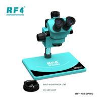 Rf-7050pro Trinocular Microscope 7-50x Magnification 6-level Locking Led Illumination 1920x1080 Camera Resolution 10X/22mm