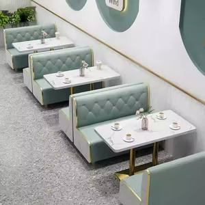 Tienda de bebidas de té con leche, cabina de café, sofás, cafetería, restaurante, juego de muebles, cafetería, mesas y sillas para panadería - Product Image 3