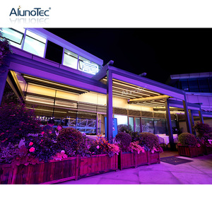 Gazébo <span class=keywords><strong>solaire</strong></span> de jardin rétractable en aluminium, toit rétractable, bâche de Pergola, de haute qualité, 2 pièces - Product Image 5