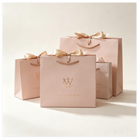 Sacs en papier d'art pour cosmétiques, sacs cadeaux, sacs d'emballage de luxe personnalisés imprimés en gros pour bijoux et artisanat