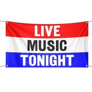 Banner 'Musica dal Vivo Oggi Serale' - Insegna per <span class=keywords><strong>Eventi</strong></span> Interni ed Esterni, Cartello Commerciale - Product Image 1