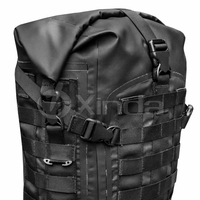 Fournisseur OEM Sac à dos tactique imperméable en bâche PVC pour l'extérieur avec système de fixation par pochette