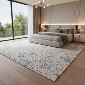 Tapis en laine fait main de luxe, tufté à la main, grande taille, pour salon, chambre à coucher, décoration de sol - Product Image 5