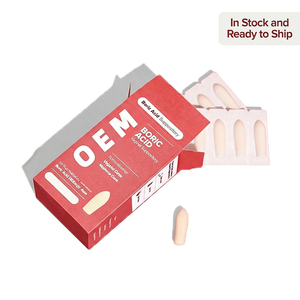 Supositorio de Ácido Bórico OEM en Stock con Extracto de Aloe <span class=keywords><strong>Vera</strong></span> 600mg, Vegano, Sin Parabenos, Sin Fragancia, Marca Privada ODM, Envío Rápido - Product Image 1