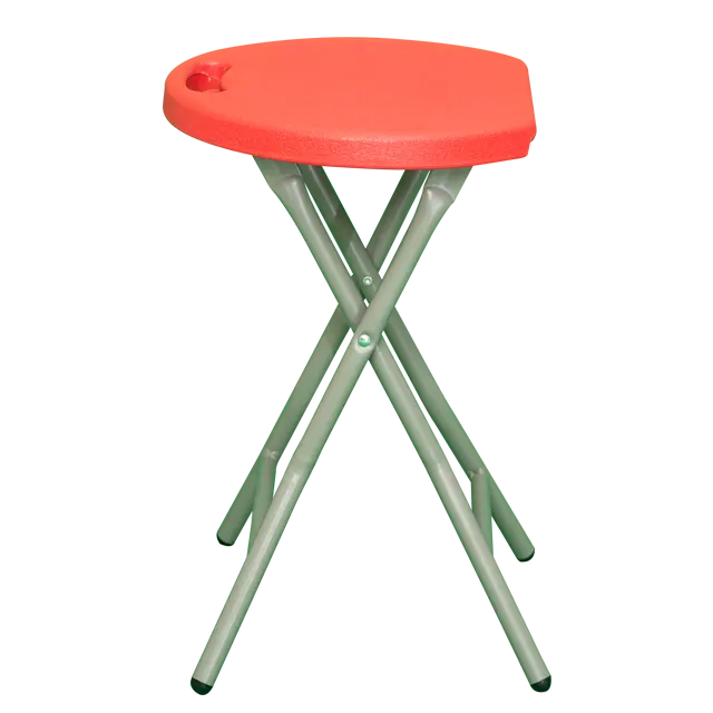 Portable Outdoor Small Round With Metal Legs Wholesale Plastic Lightweight Folding Stool