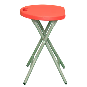 Portable Outdoor Small Round With Metal Legs Wholesale Plastic Lightweight Folding Stool