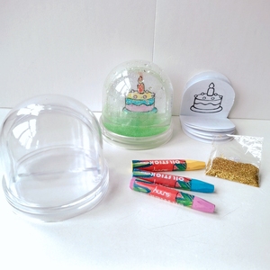 Globe à neige DIY en plastique 2020 - Jeux de dessin pour enfants - Nouveauté - Product Image 2