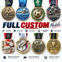 Médaille sportive en alliage de zinc, rotative, pour football, rugby, cricket, or brillant, pour tournois de club, événements, fournisseur en gros personnalisé
