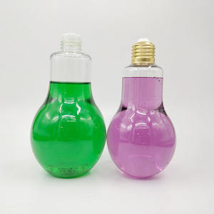 Botellas de Plástico para Jugo con Forma de Bombilla de 500 ml, Botellas para Bebidas con Tapa de Rosca Dorada y Plateada, Venta al Por Mayor - Product Image 5